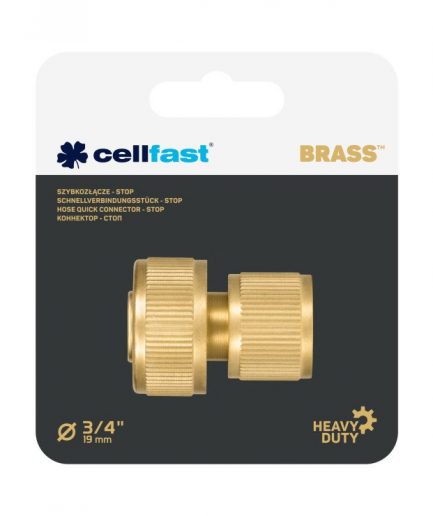 Коннектор - стоп BRASS™ 3/4