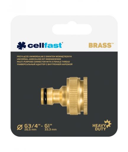 Универсальный адаптер с внутренней нарезкой BRASS™ G3/4 - G1"
