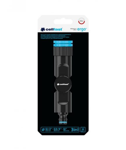Угловой адаптер с внутренней нарезкой ERGO™ G1/2 - G3/4" - G1"